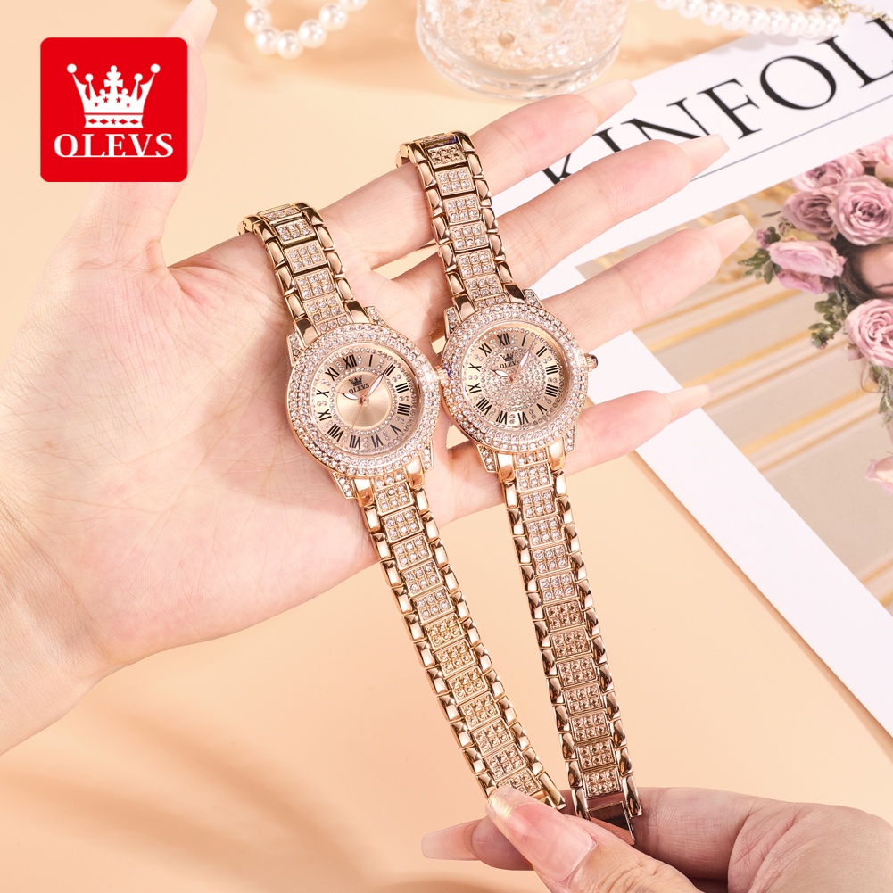 Luxury Watch & Jewellery - OLEVS 럭셔리 패션 여성용 시계 다이아몬드
