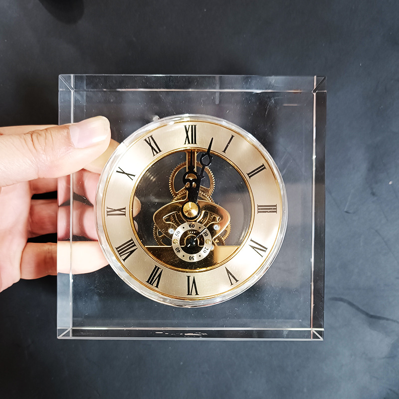Table Watch Luxury - 크리스탈 무소음 탁상시계 고급 북유럽풍 데스크탑