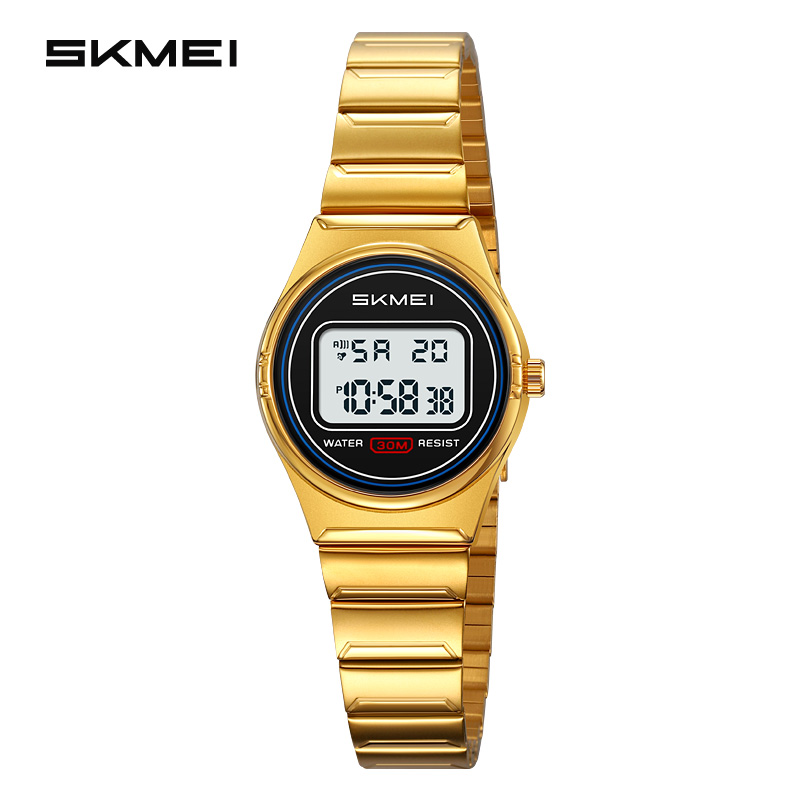 Luxury Watch Exhibition - SKMEI 2338 시계 소형 디지털 스테인레스