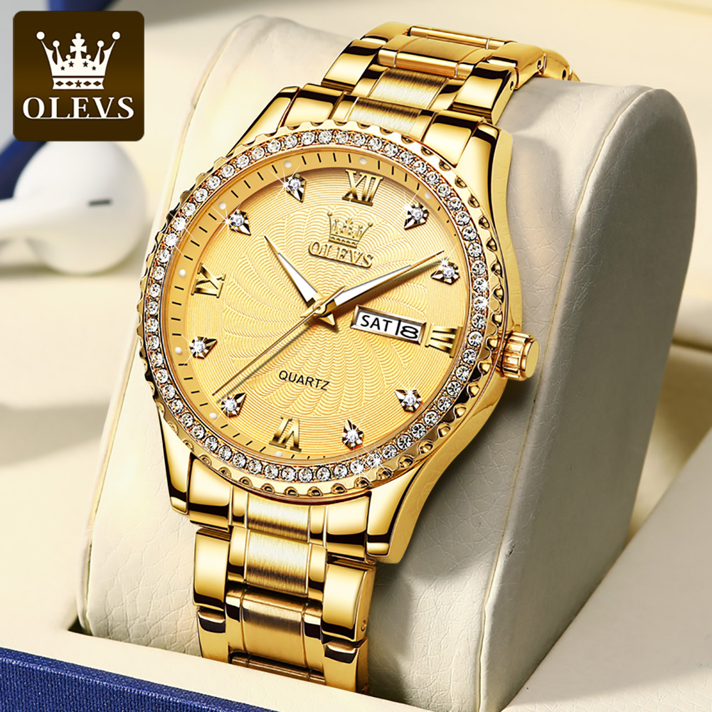 Luxury Watch Exhibition - OLEVS 5565 남성용 럭셔리 브랜드 쿼츠