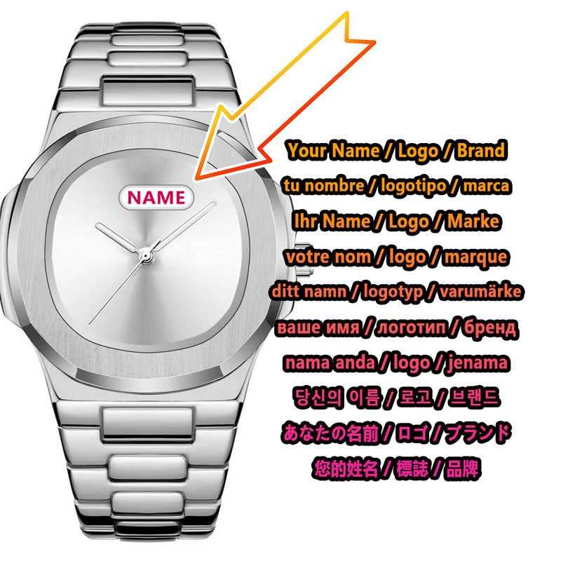 Luxury Watch Logo - 커스텀 로고 남성용 쿼츠 시계 미니멀리스트