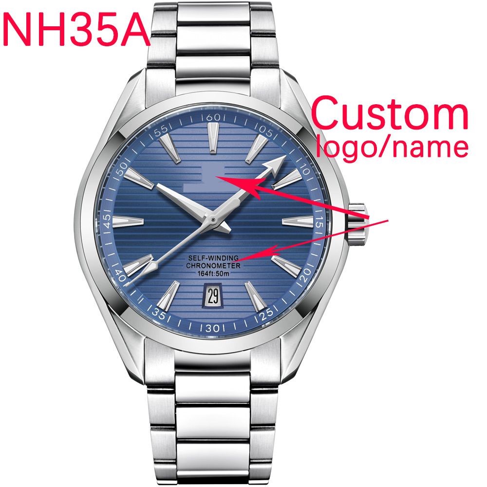 Luxury Watch Logo - 럭셔리 NH35 무브먼트 커스텀 로고 41mm