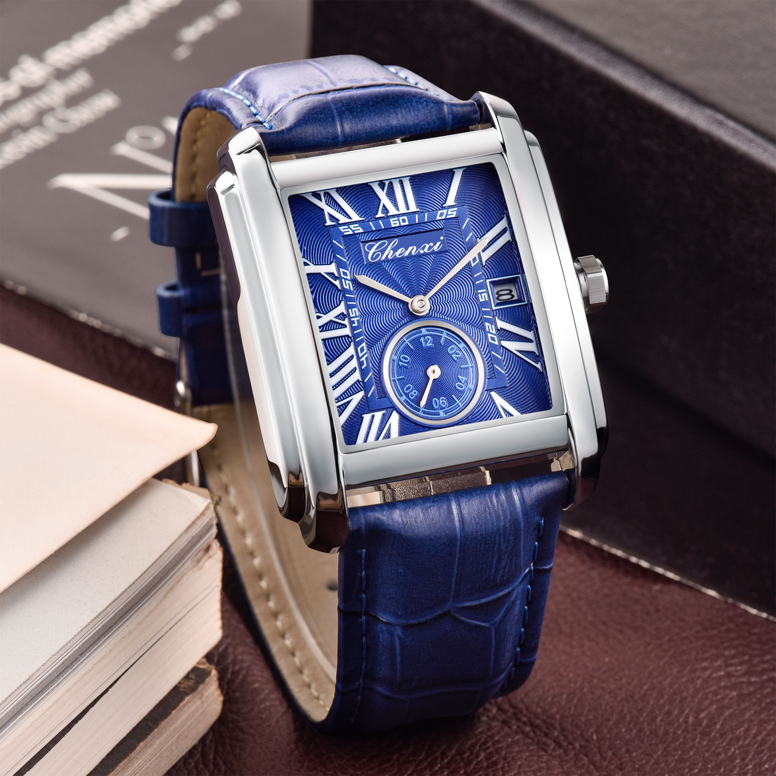 Chenxi 8216 새로운 패션 소년 클래식 직사각형 - Luxury Watch Holder For Men 리뷰 및 가격