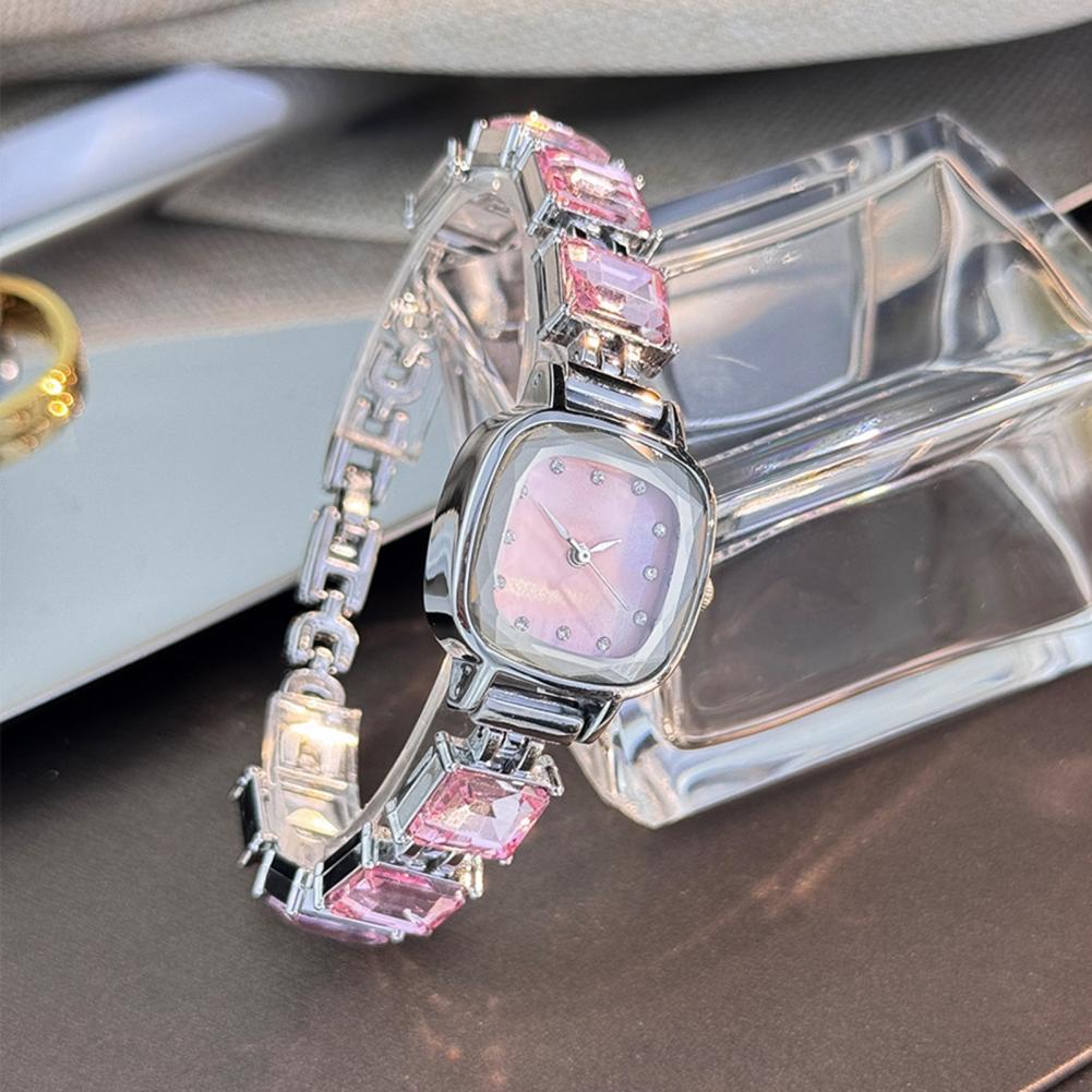 반짝이는 팔찌 시계 사각 다이얼 여성용 시계 사각 다이 - Luxury Watch For Sale 리뷰 및 가격