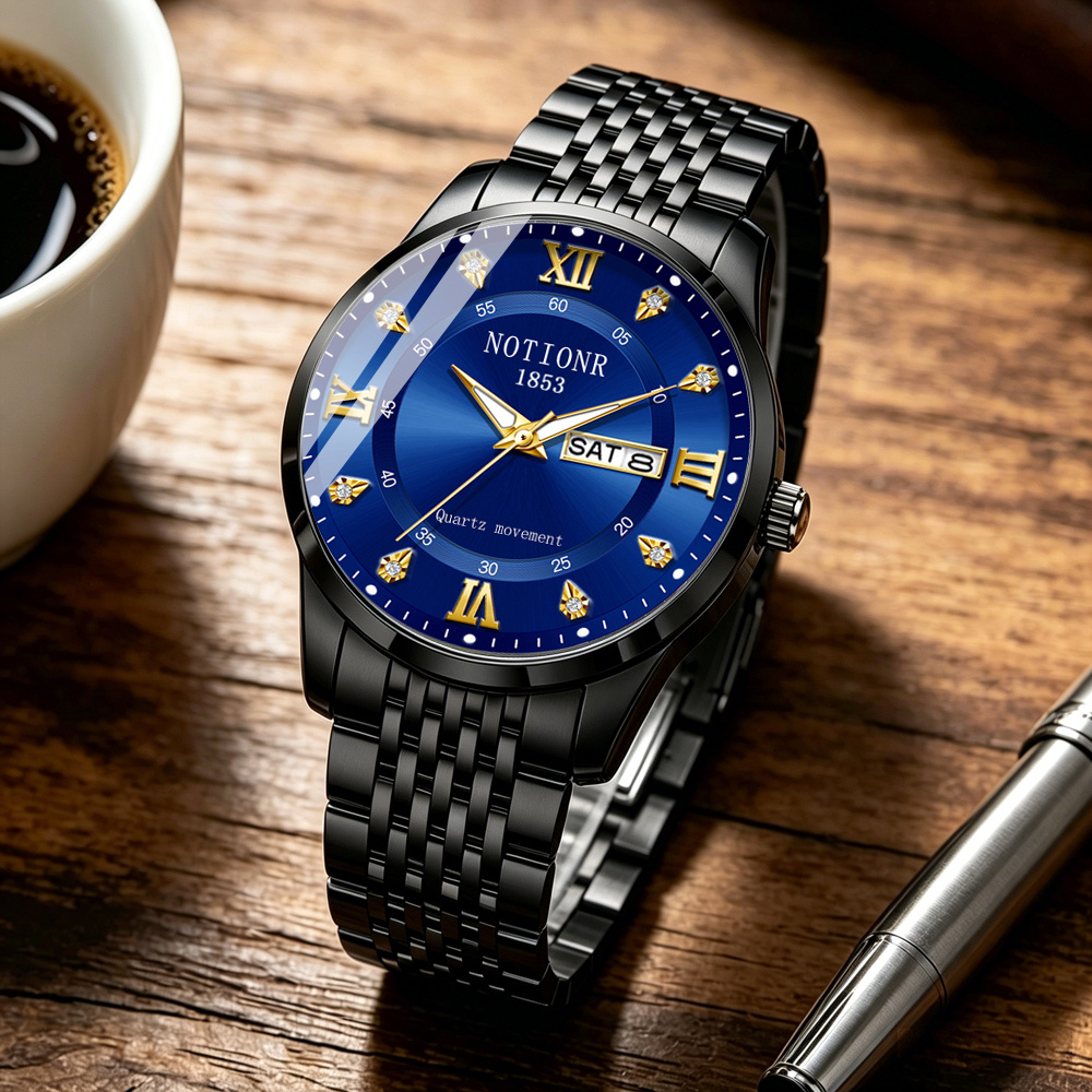 다기능 남성용 패션 시계 (날짜 표시 기능 포함) |  - Luxury Watch With Bracelet 리뷰 및 가격