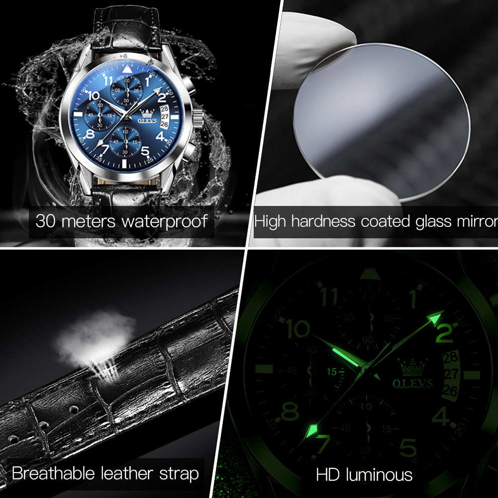 OLEVS 2878 고급 남성용 시계 방수 야광 쿼츠  - Luxury Watch Holder For Men 리뷰 및 가격