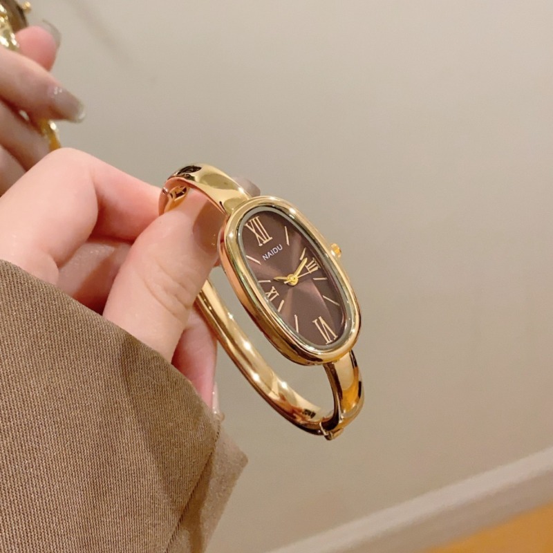 탑 브랜드 여성용 타원형 로마숫자 다이얼 쿼츠 시계 심 - Luxury Watch Brand For Women 리뷰 및 가격