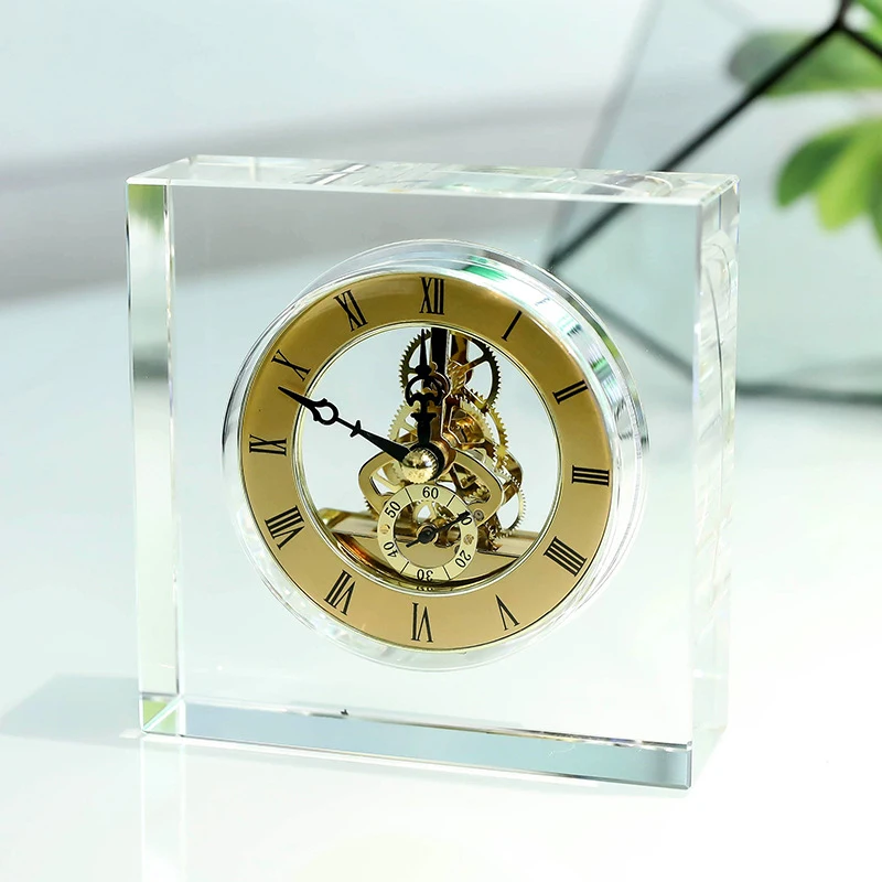 크리스탈 무소음 탁상시계 고급 북유럽풍 데스크탑 시계  - Table Watch Luxury 리뷰 및 가격