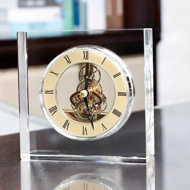 크리스탈 무소음 탁상시계 고급 북유럽풍 데스크탑 시계  - Table Watch Luxury 리뷰 및 가격