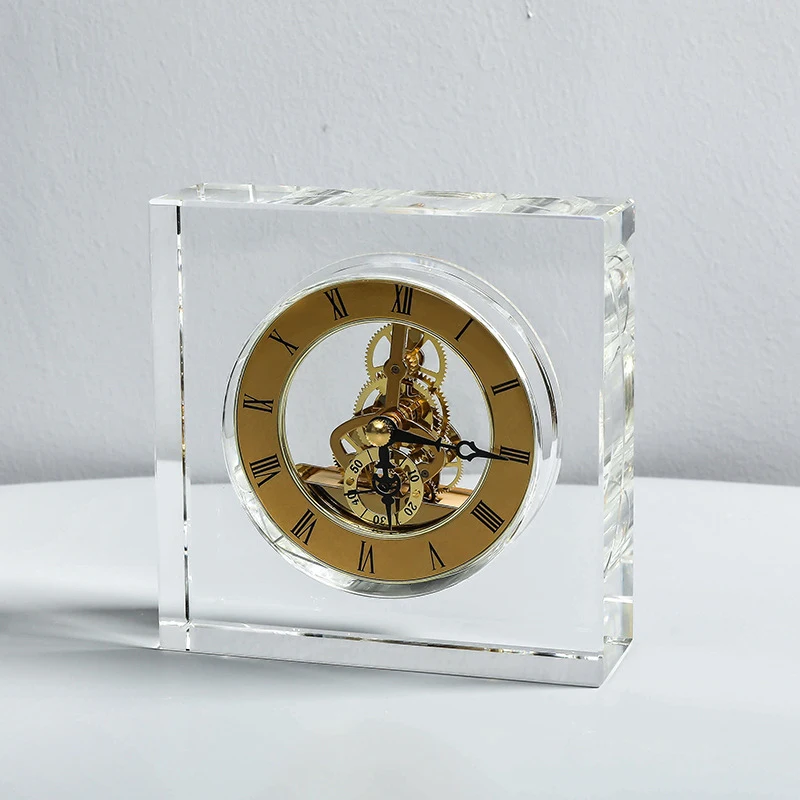 크리스탈 무소음 탁상시계 고급 북유럽풍 데스크탑 시계  - Table Watch Luxury 리뷰 및 가격