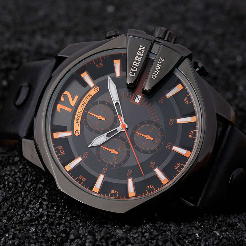 Curren Mens 시계 톱 브랜드 럭셔리 골드 빅  - Luxury Watch Holder For Men 리뷰 및 가격