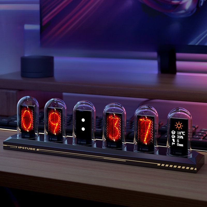RGB 닉시 튜브 테이블 시계 진공관 데스크 시계 미적 - Table Watch Luxury 리뷰 및 가격