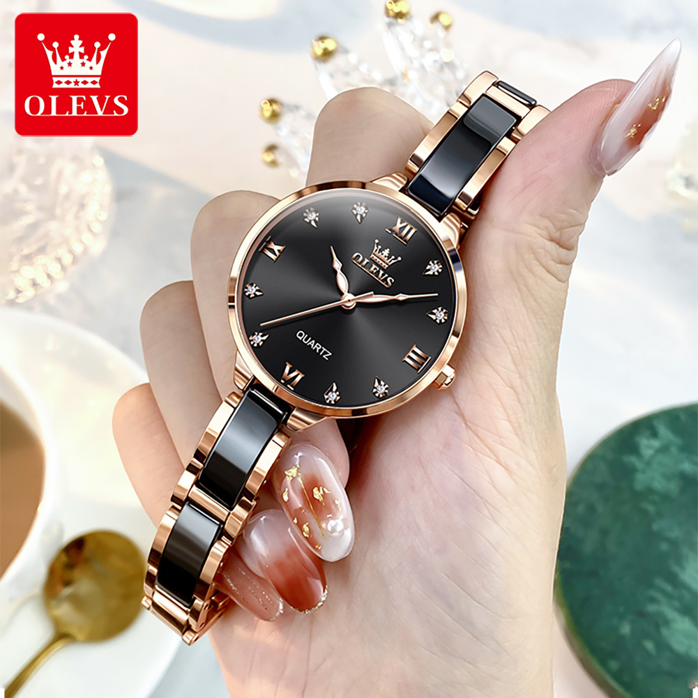 OLEVS 5872 여성용 쿼츠 손목시계 방수 시계 여 - Luxury Watch Logo 리뷰 및 가격