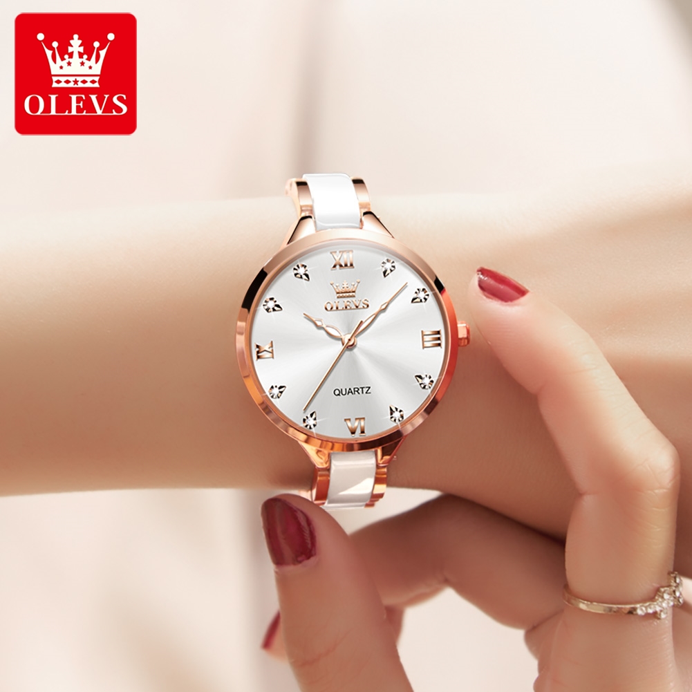 OLEVS 5872 여성용 쿼츠 손목시계 방수 시계 여 - Luxury Watch Logo 리뷰 및 가격