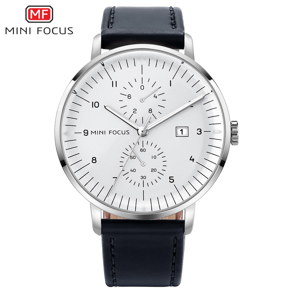 MINI FOCUS 남성용 정품 가죽 손목시계, 방수  - Luxury Watch Holder For Men 리뷰 및 가격
