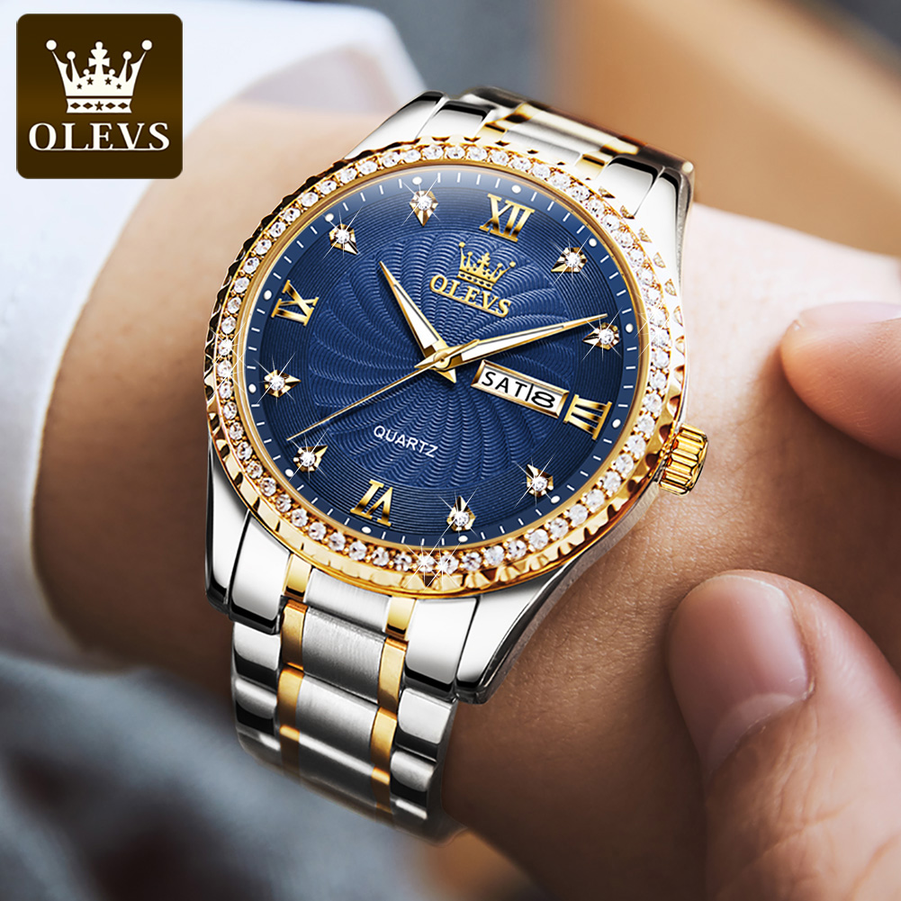 OLEVS 5565 남성용 럭셔리 브랜드 쿼츠 시계 방 - Luxury Watch Exhibition 리뷰 및 가격