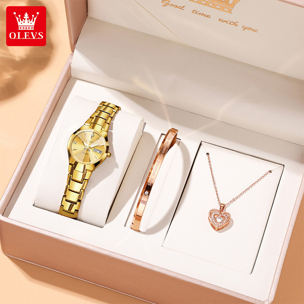 OLEVS 여성용 시계 8697 고급스럽고 우아한 쿼츠 - Luxury Watch With Bracelet 리뷰 및 가격