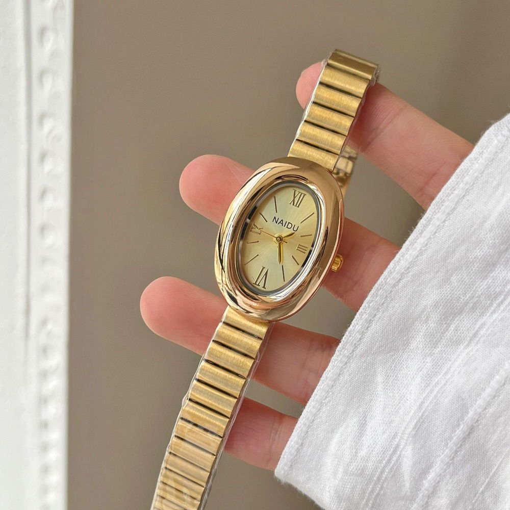 럭셔리 브랜드 골드 타원형 여성 쿼츠 시계 패션 캐주얼 - Luxury Watch For Sale 리뷰 및 가격