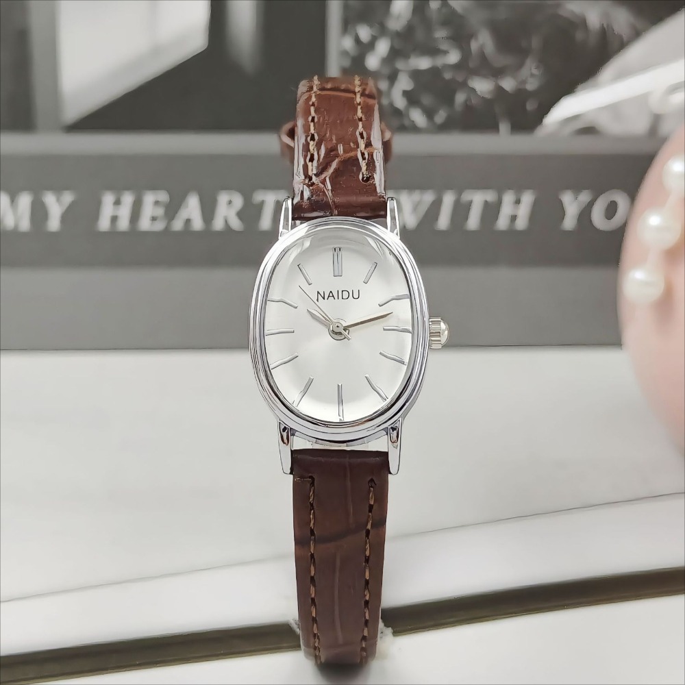패션 브랜드 여성용 타원형 다이얼 시계 고급 가죽 스트 - Luxury Watch Brand For Women 리뷰 및 가격
