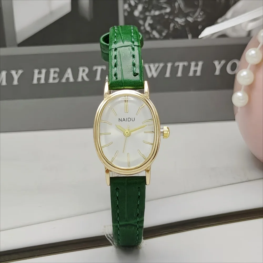 패션 브랜드 여성용 타원형 다이얼 시계 고급 가죽 스트 - Luxury Watch Brand For Women 리뷰 및 가격