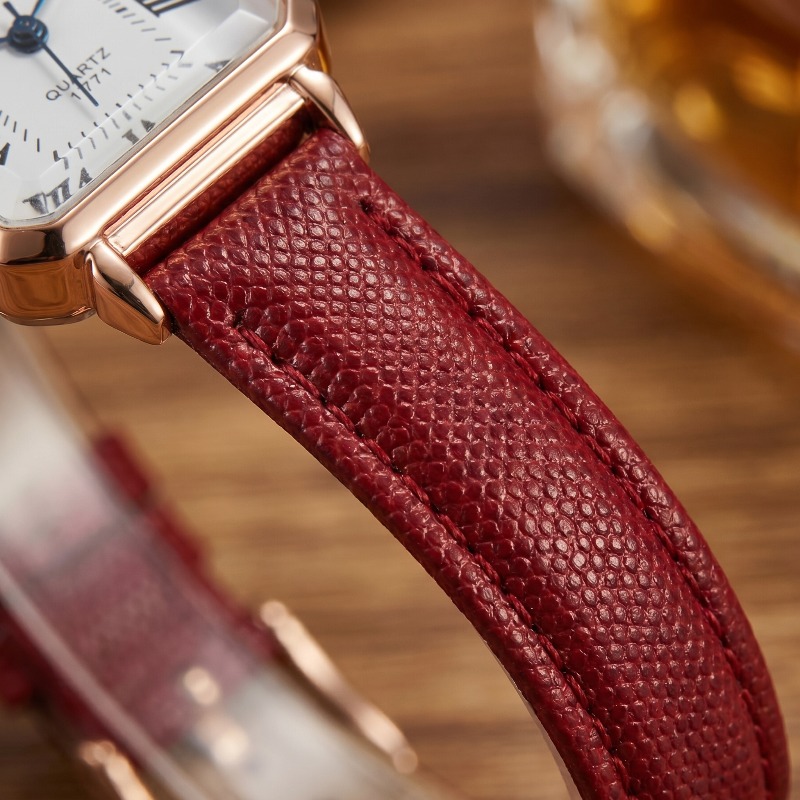 여성을위한 패션 직사각형 쿼츠 시계 럭셔리 브랜드 로마 - Luxury Watch For Sale 리뷰 및 가격