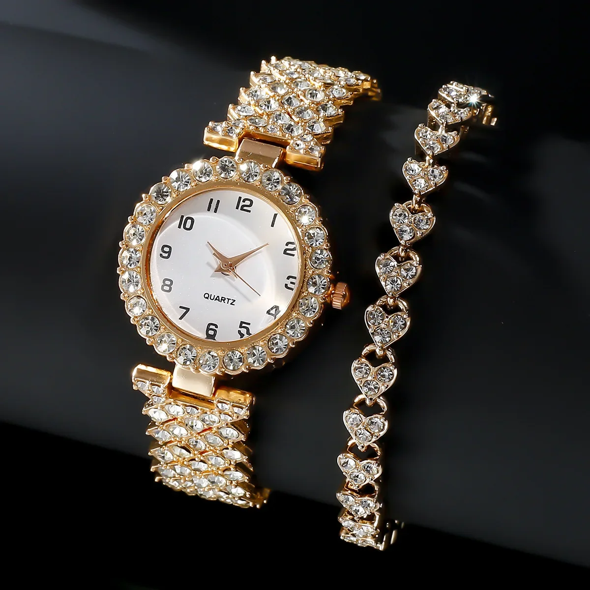 1개/2개 고급 패션 여성 시계 세트 실버 스트랩 여성 - Luxury Watch For Sale 리뷰 및 가격