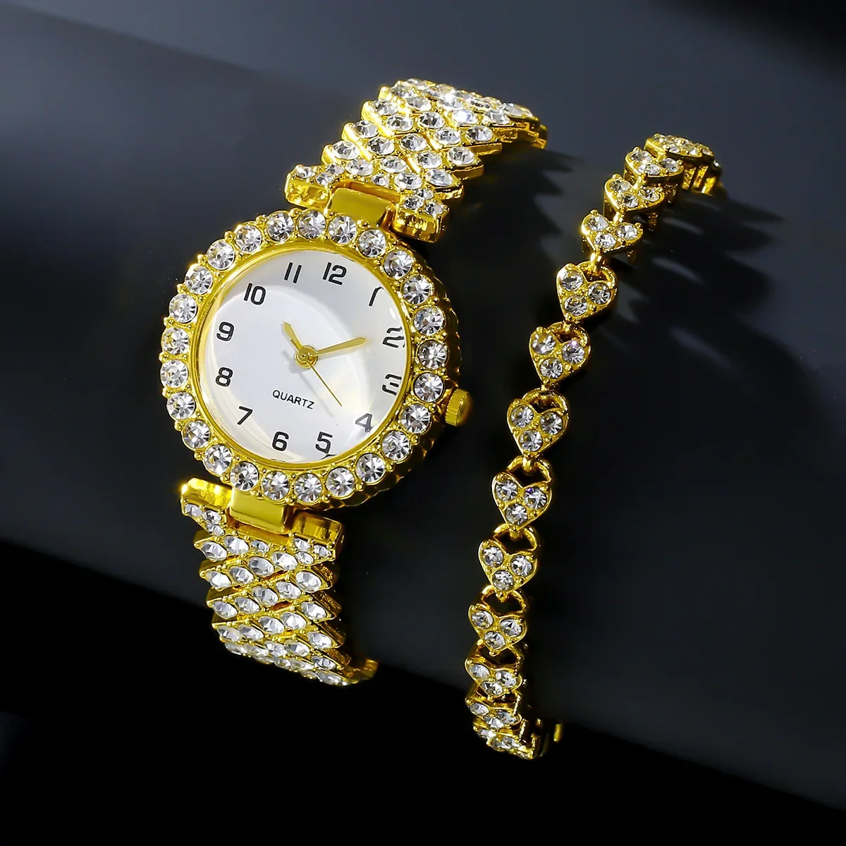 1개/2개 고급 패션 여성 시계 세트 실버 스트랩 여성 - Luxury Watch For Sale 리뷰 및 가격