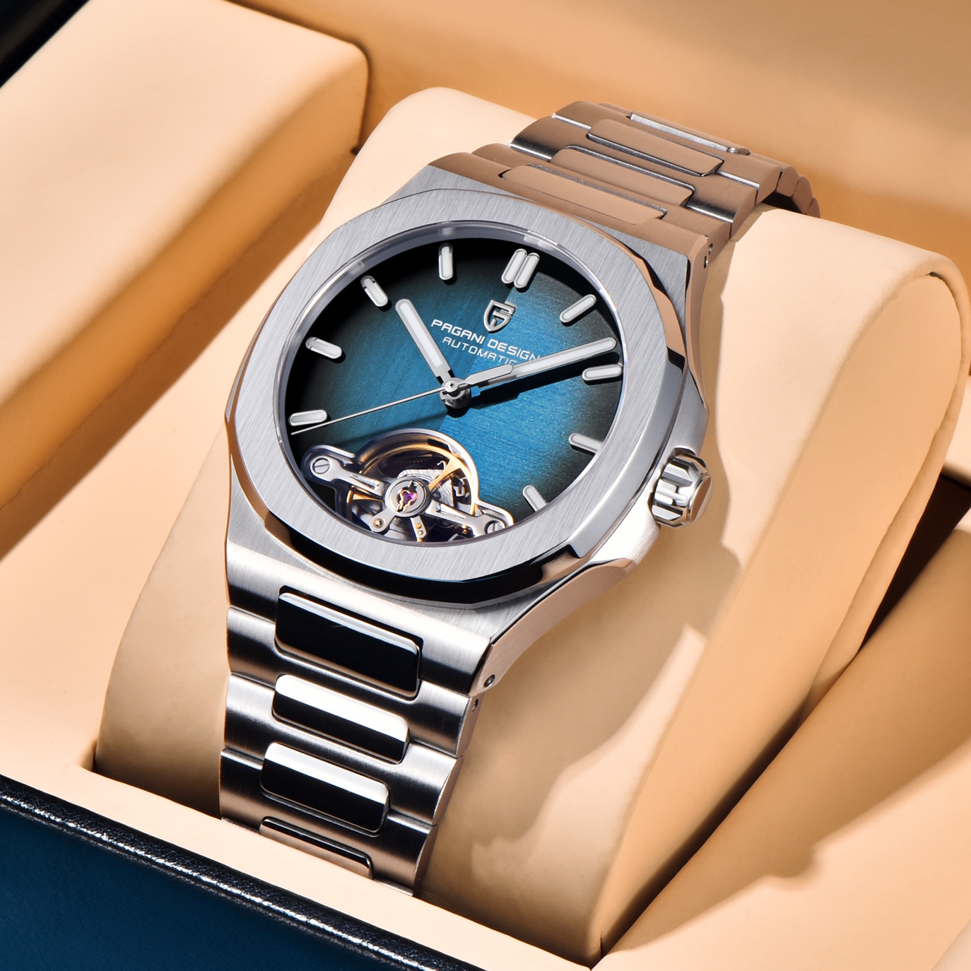파가니 디자인 신형 기계식 홀로우 아웃 투르비용 남성  - Automatic Pilot Watch 리뷰 및 가격