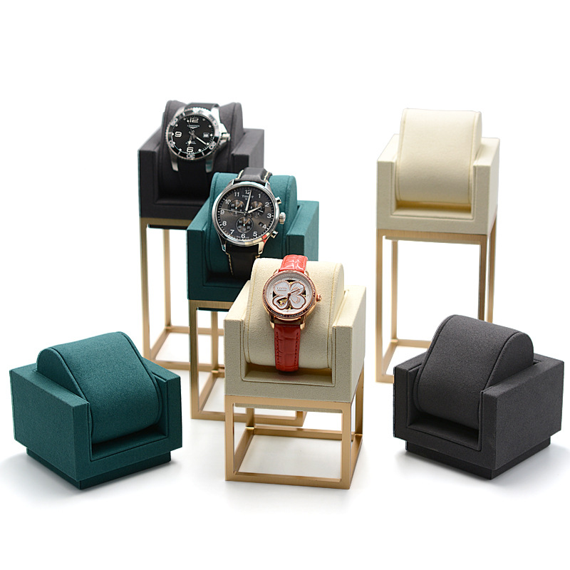매장 쇼윈도용 전문 시계 진열대, 짙은 녹색 마감의 금 - Luxury Watch Levels 리뷰 및 가격