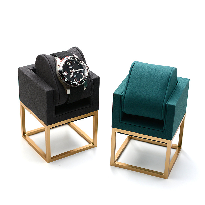 매장 쇼윈도용 전문 시계 진열대, 짙은 녹색 마감의 금 - Luxury Watch Levels 리뷰 및 가격