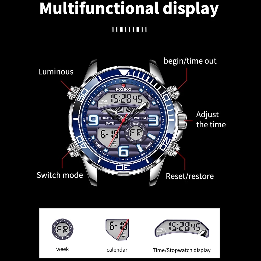 2024 탑 브랜드 럭셔리 디지털 남성용 시계, 럭셔리 - Luxury Watch Holder For Men 리뷰 및 가격