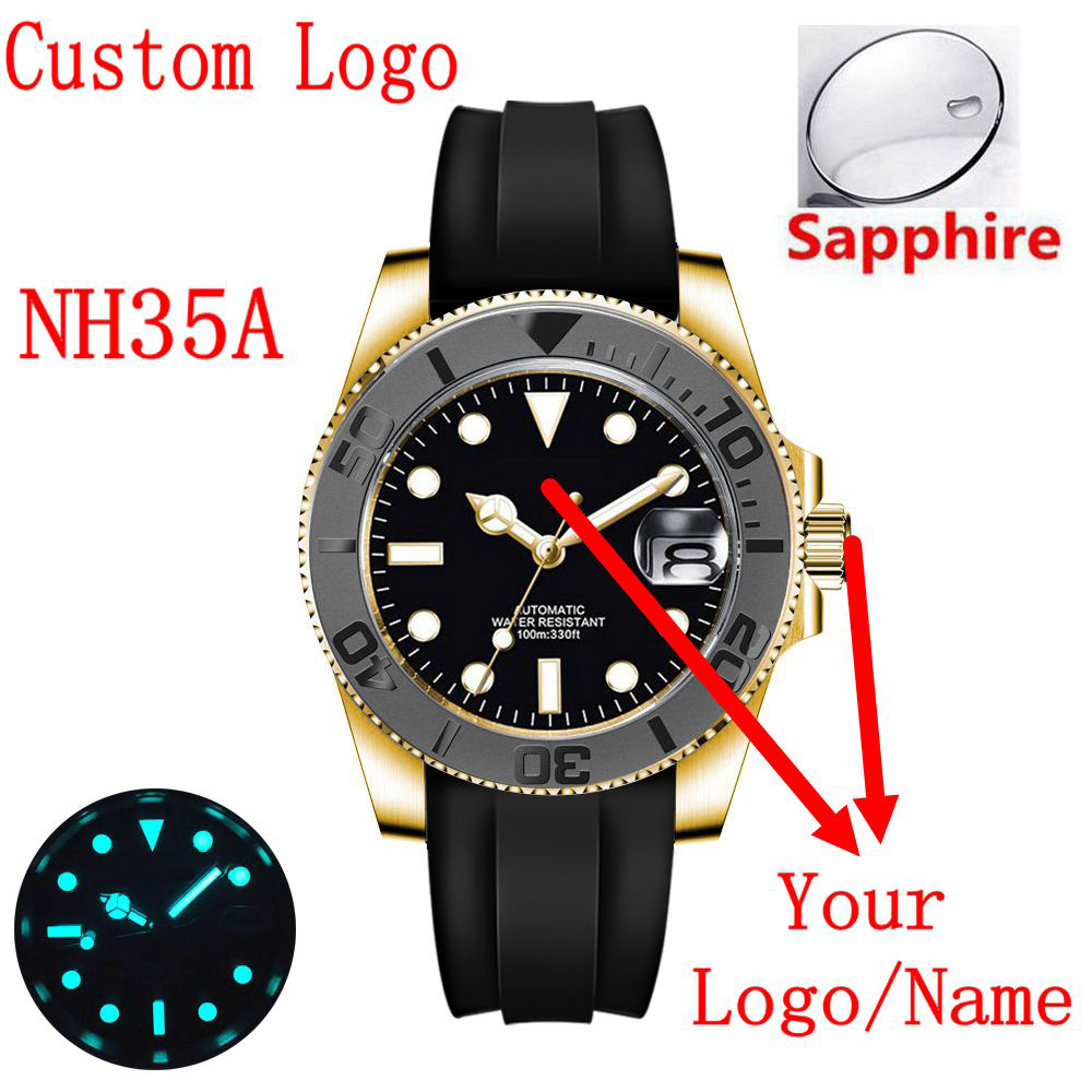 커스텀 로고 40m럭셔리 NH35/ 미요타 오토매틱 기 - Luxury Watch Logo 리뷰 및 가격