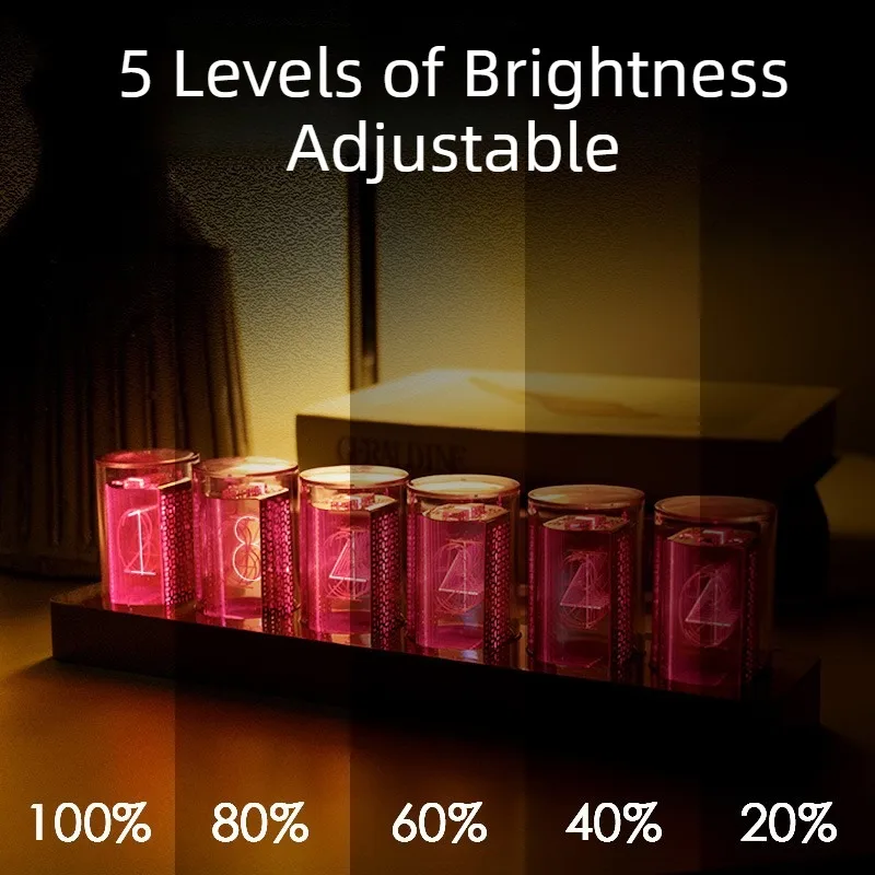 닉시 튜브 테이블 시계 LED 디지털 탁상 시계 미적  - Table Watch Luxury 리뷰 및 가격