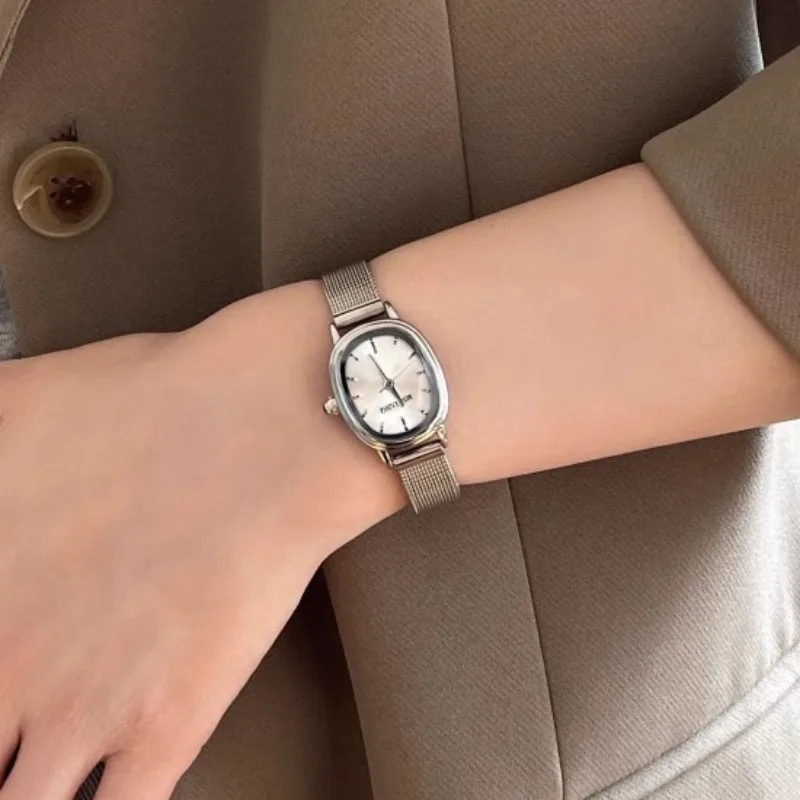 작은 타원형 다이얼 녹색 시계 간단한 스테인레스 스틸  - Luxury Watch For Sale 리뷰 및 가격