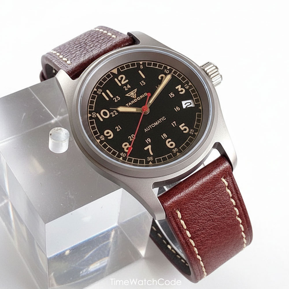 맞춤형 시계 티타늄 NH35A 자동 시계 남성용 파일럿 - Automatic Pilot Watch 리뷰 및 가격